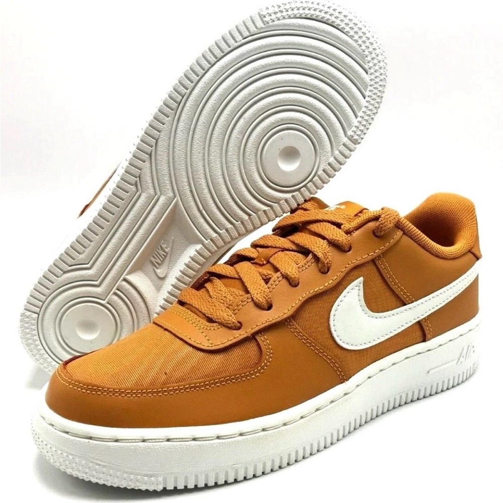 Nike Burnt Orange and White Low-Tops